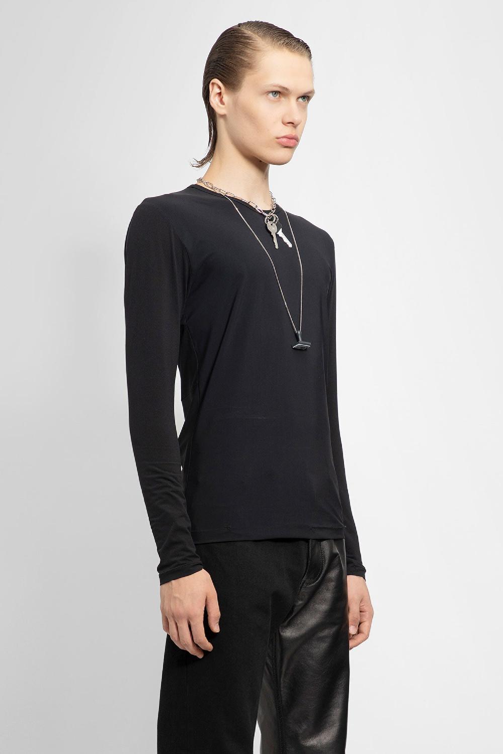 Antonioli MM6 MAISON MARGIELA MAN BLACK T-SHIRTS & TANK TOPS