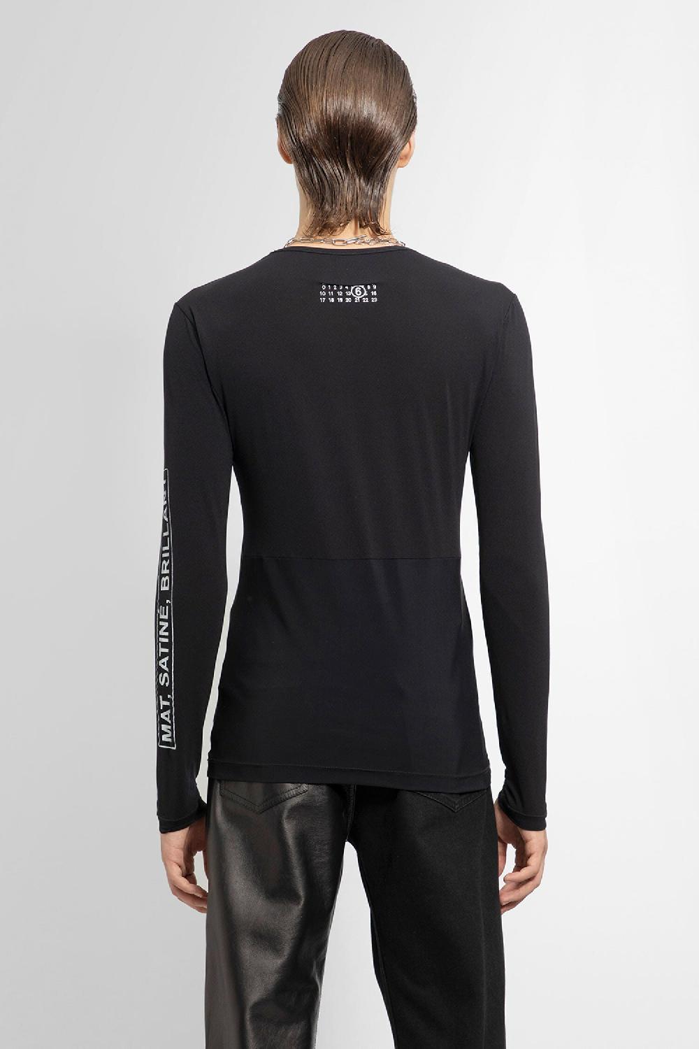 Antonioli MM6 MAISON MARGIELA MAN BLACK T-SHIRTS & TANK TOPS