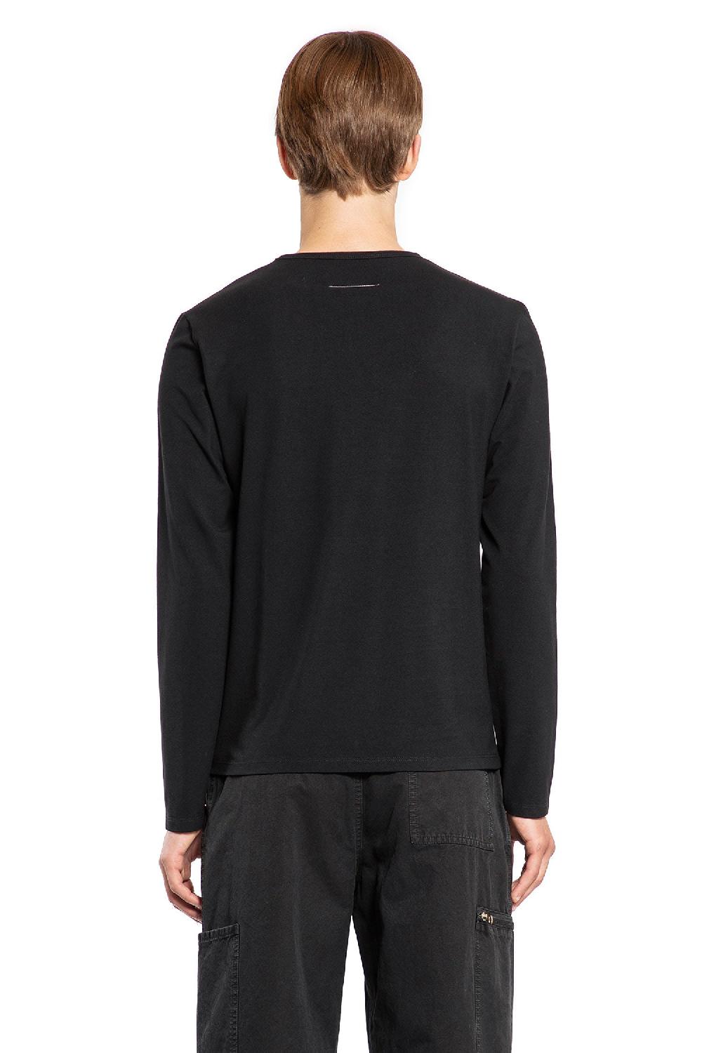Antonioli MM6 MAISON MARGIELA MAN BLACK T-SHIRTS & TANK TOPS