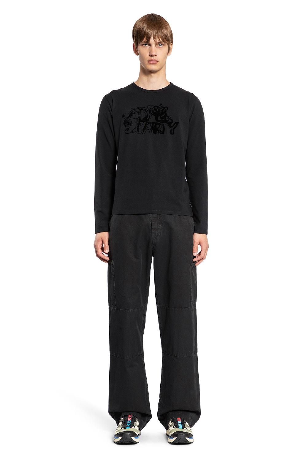 Antonioli MM6 MAISON MARGIELA MAN BLACK T-SHIRTS & TANK TOPS