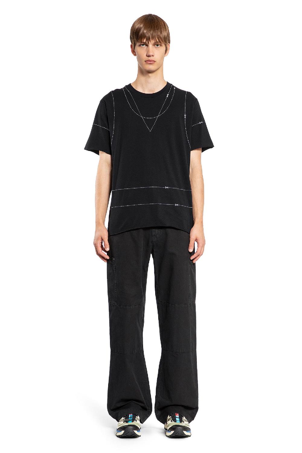 Antonioli MM6 MAISON MARGIELA MAN BLACK T-SHIRTS & TANK TOPS