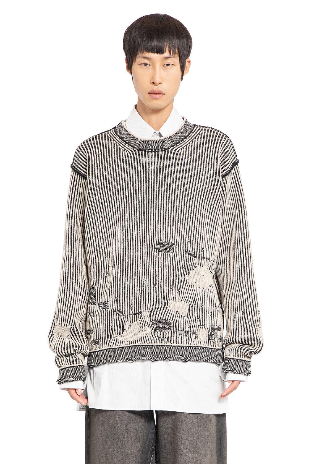 Antonioli MM6 MAISON MARGIELA MAN BLACK&WHITE KNITWEAR