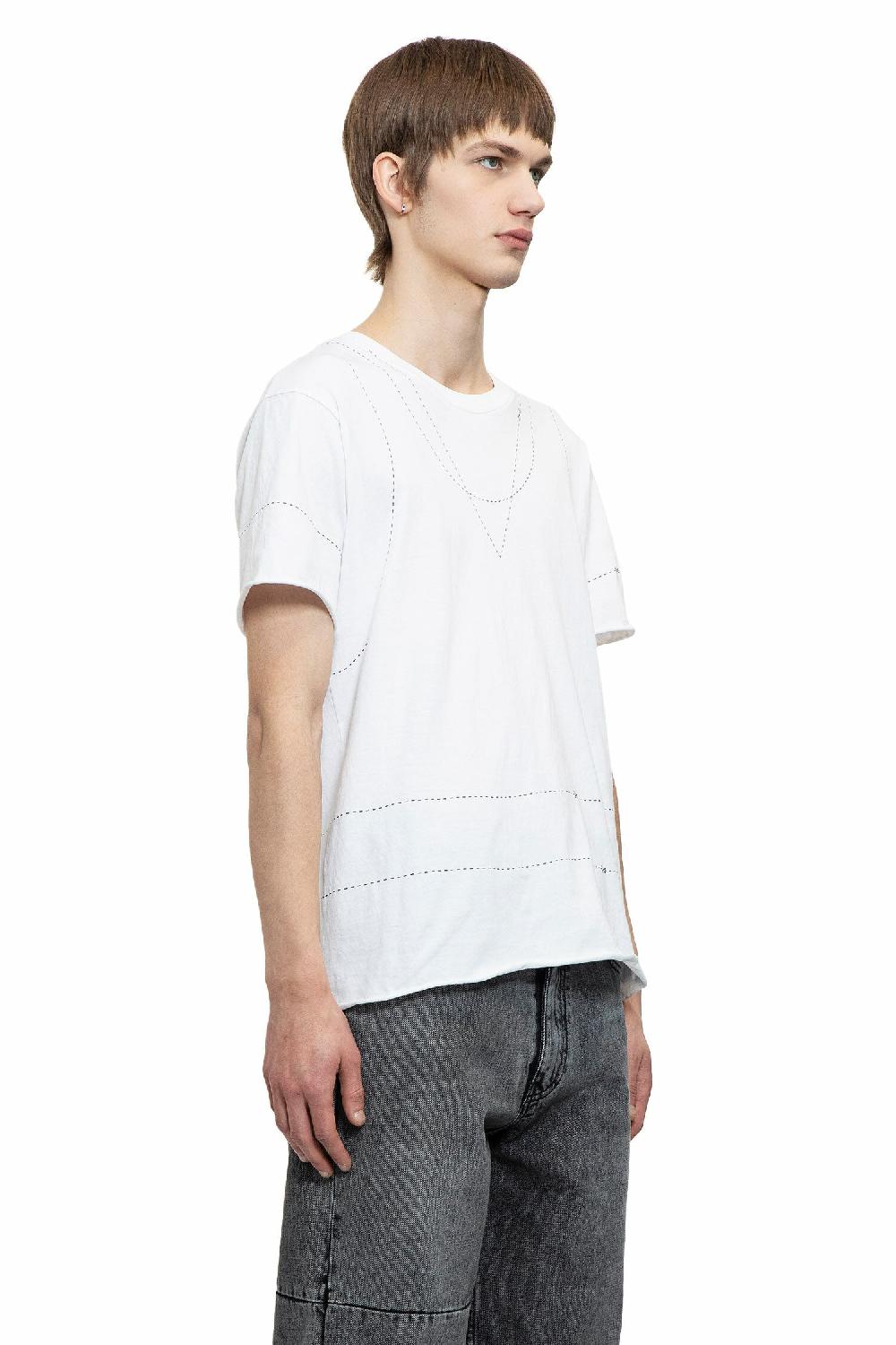 Antonioli MM6 MAISON MARGIELA MAN WHITE T-SHIRTS & TANK TOPS