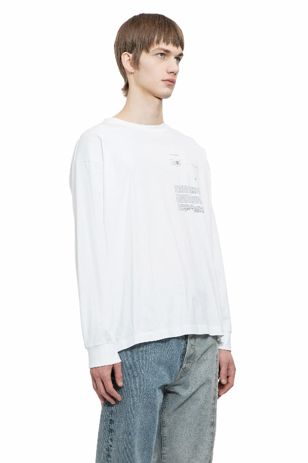 Antonioli MM6 MAISON MARGIELA MAN WHITE T-SHIRTS & TANK TOPS