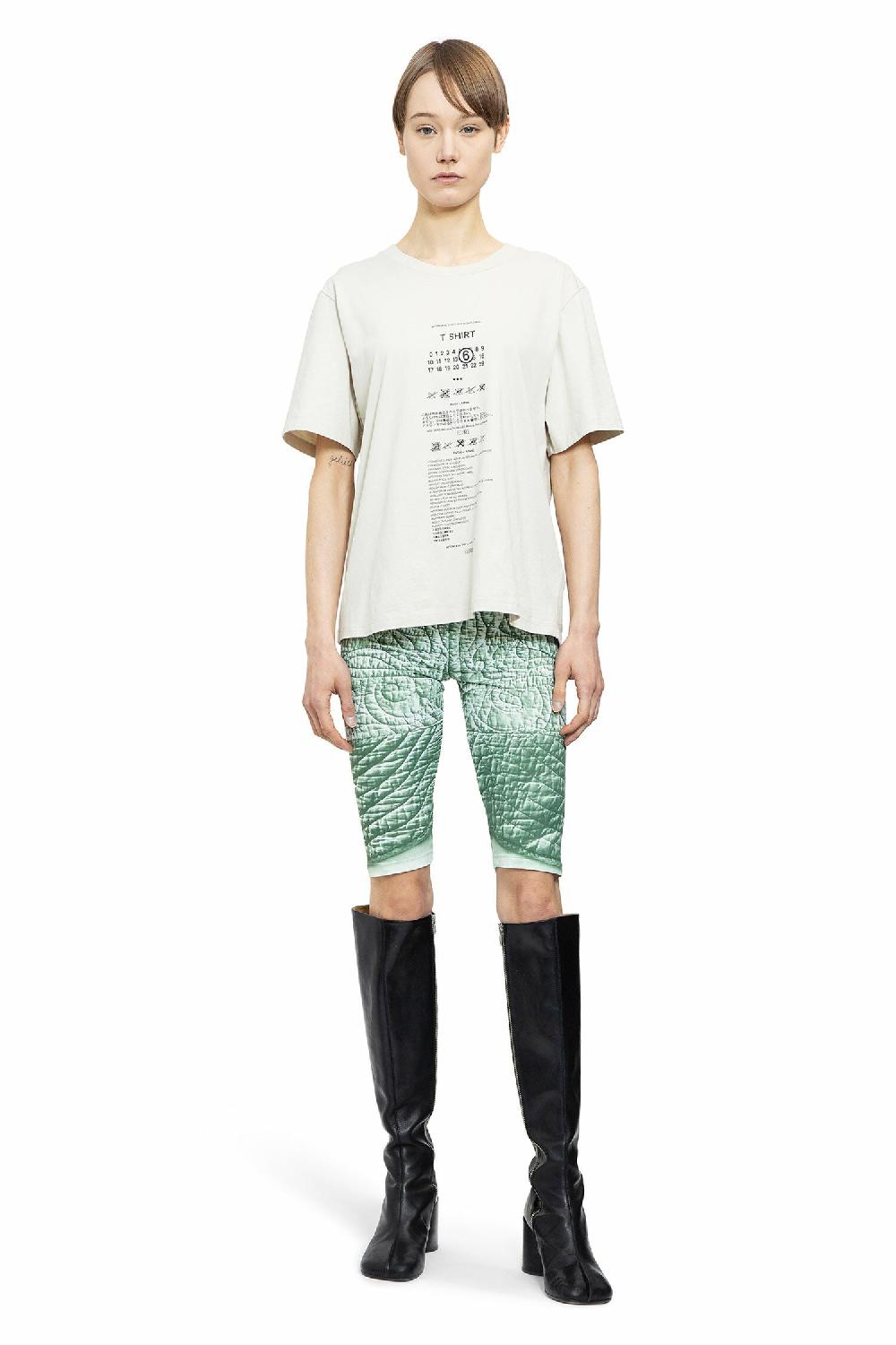 Antonioli MM6 MAISON MARGIELA WOMAN BEIGE T-SHIRTS & TANK TOPS