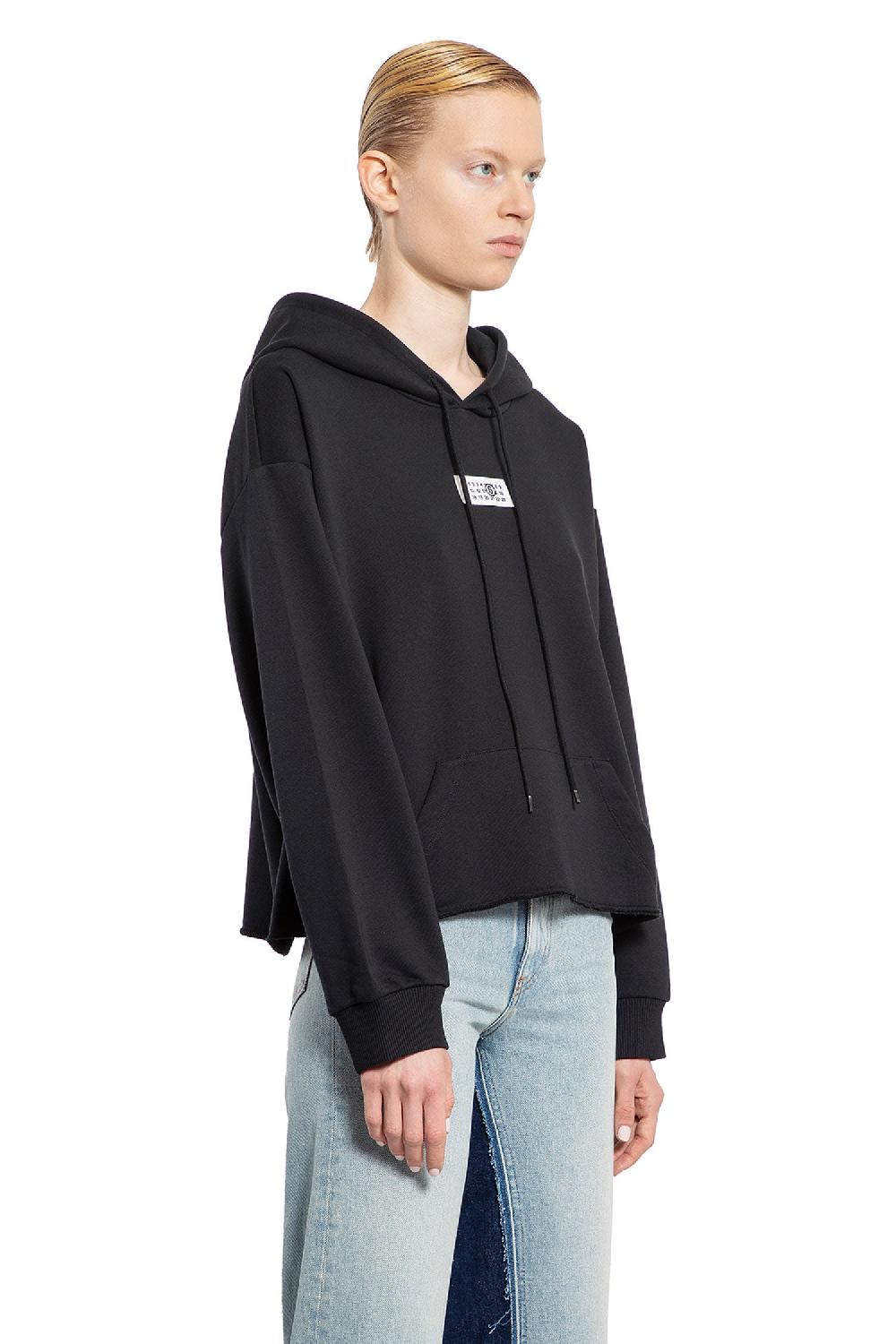 Antonioli MM6 MAISON MARGIELA WOMAN BLACK SWEATSHIRTS