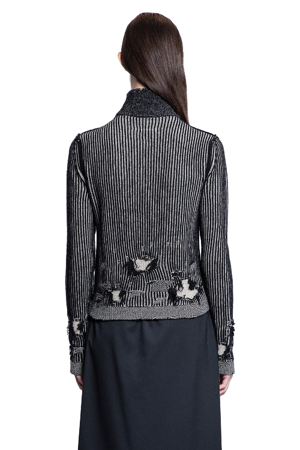 Antonioli MM6 MAISON MARGIELA WOMAN BLACK&WHITE KNITWEAR