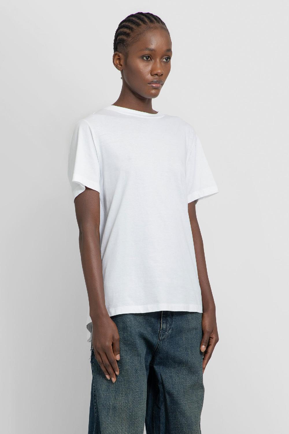 Antonioli MM6 MAISON MARGIELA WOMAN BLACK&WHITE T-SHIRTS & TANK TOPS