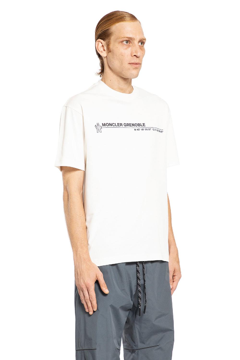 Antonioli MONCLER GRENOBLE MAN WHITE T-SHIRTS & TANK TOPS