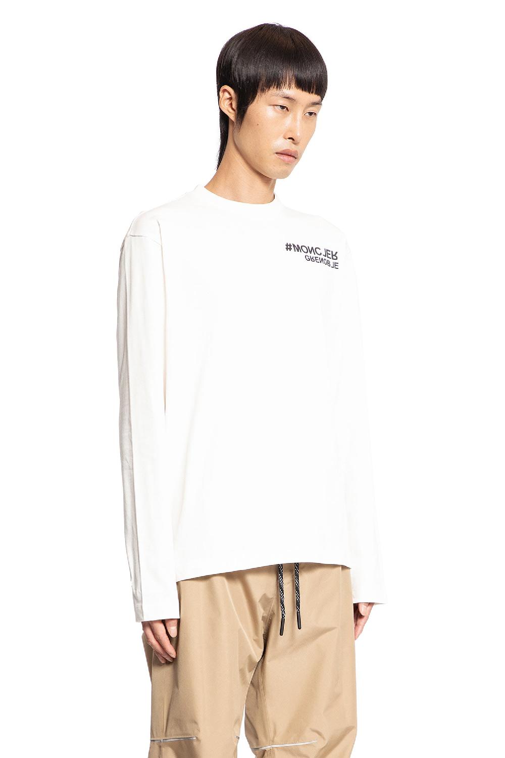 Antonioli MONCLER GRENOBLE MAN WHITE T-SHIRTS & TANK TOPS