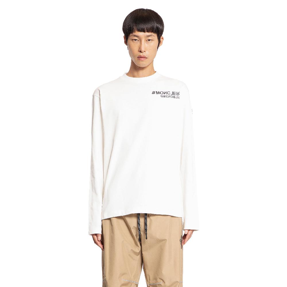 Antonioli MONCLER GRENOBLE MAN WHITE T-SHIRTS & TANK TOPS