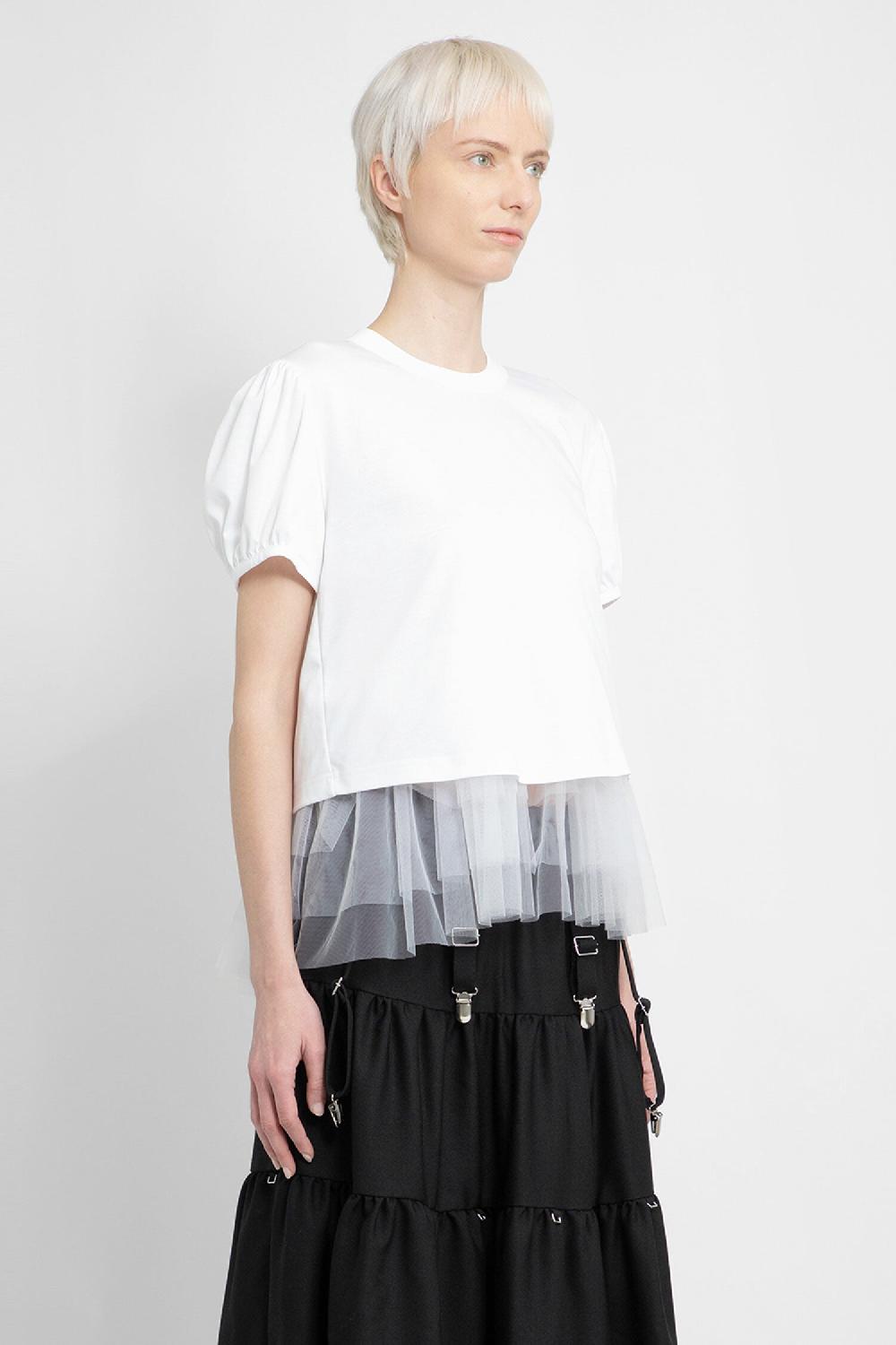 Antonioli NOIR KEI NINOMIYA WOMAN WHITE T-SHIRTS & TANK TOPS