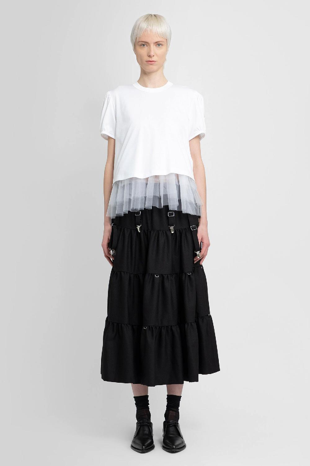 Antonioli NOIR KEI NINOMIYA WOMAN WHITE T-SHIRTS & TANK TOPS