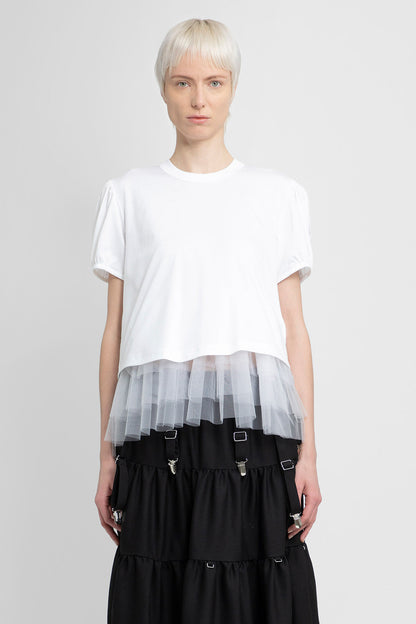 Antonioli NOIR KEI NINOMIYA WOMAN WHITE T-SHIRTS & TANK TOPS