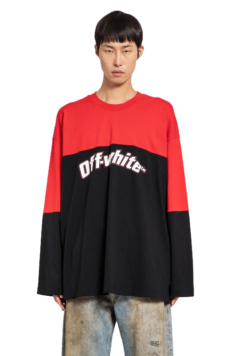 Antonioli OFF-WHITE MAN MULTICOLOR T-SHIRTS & TANK TOPS
