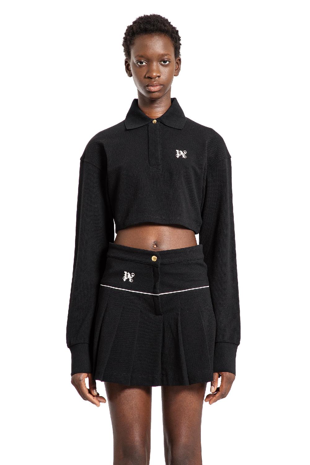 Antonioli PALM ANGELS WOMAN BLACK T-SHIRTS & TANK TOPS