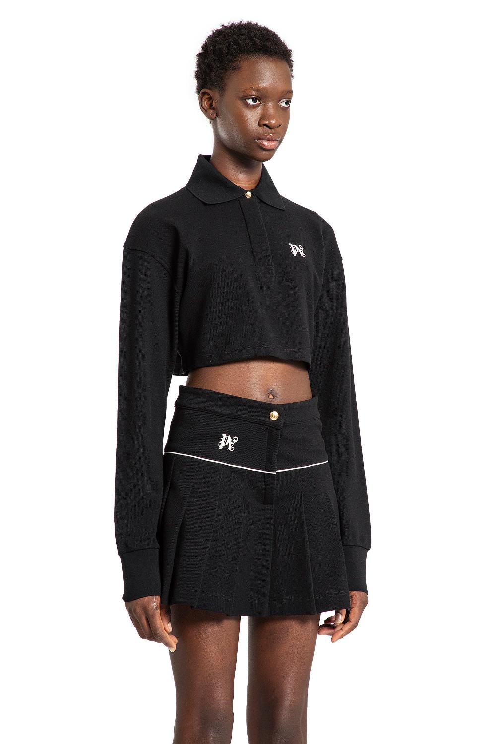 Antonioli PALM ANGELS WOMAN BLACK T-SHIRTS & TANK TOPS
