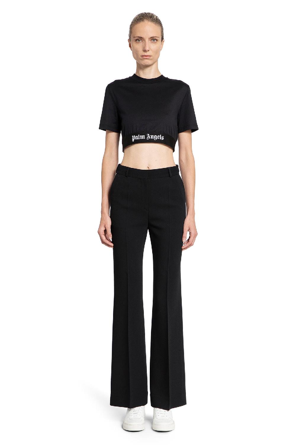 Antonioli PALM ANGELS WOMAN BLACK T-SHIRTS & TANK TOPS