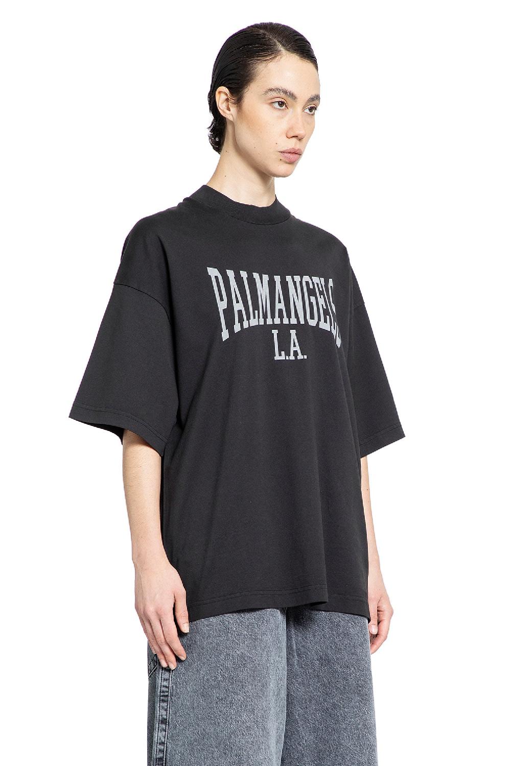 Antonioli PALM ANGELS WOMAN BLACK T-SHIRTS & TANK TOPS