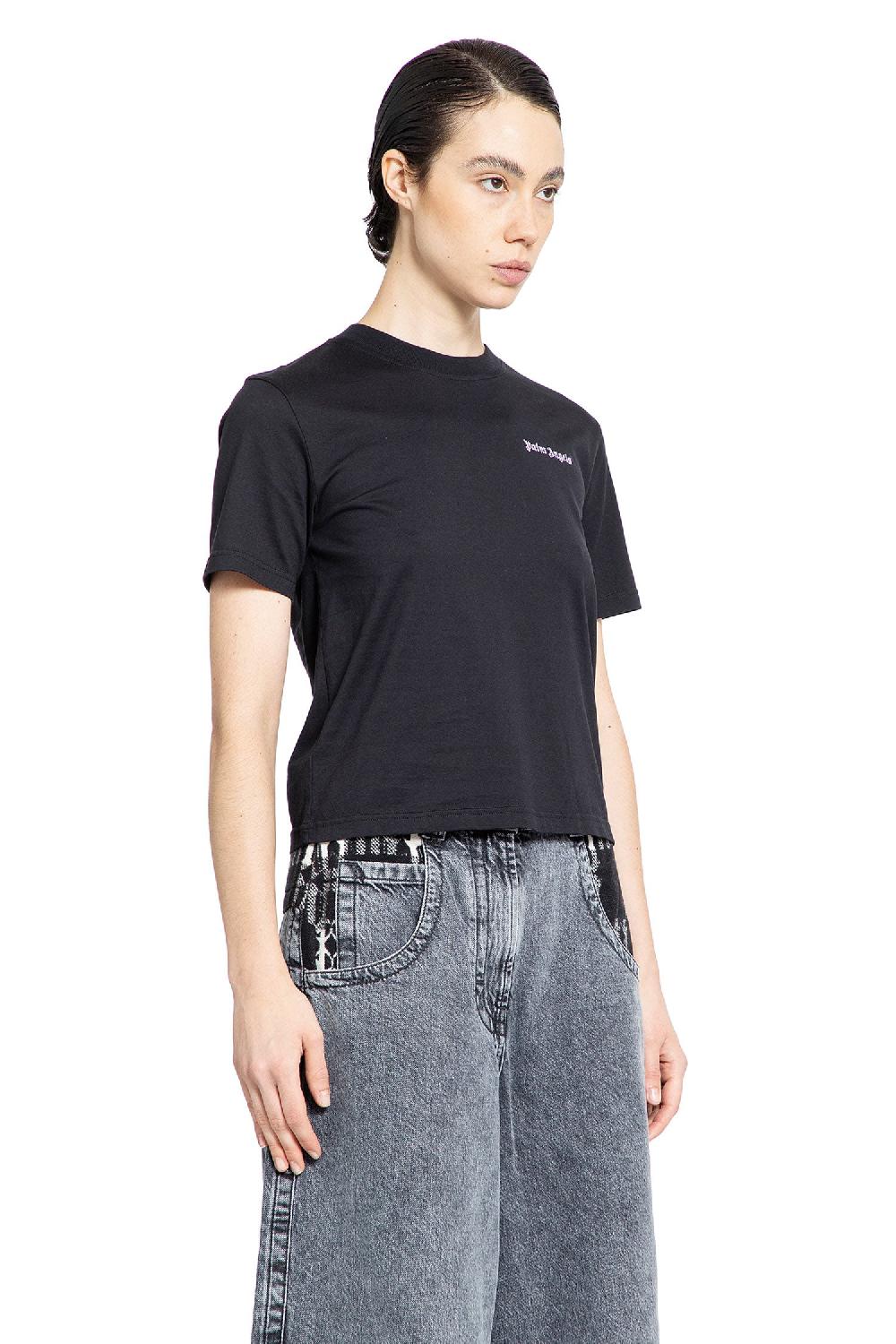Antonioli PALM ANGELS WOMAN BLACK T-SHIRTS & TANK TOPS