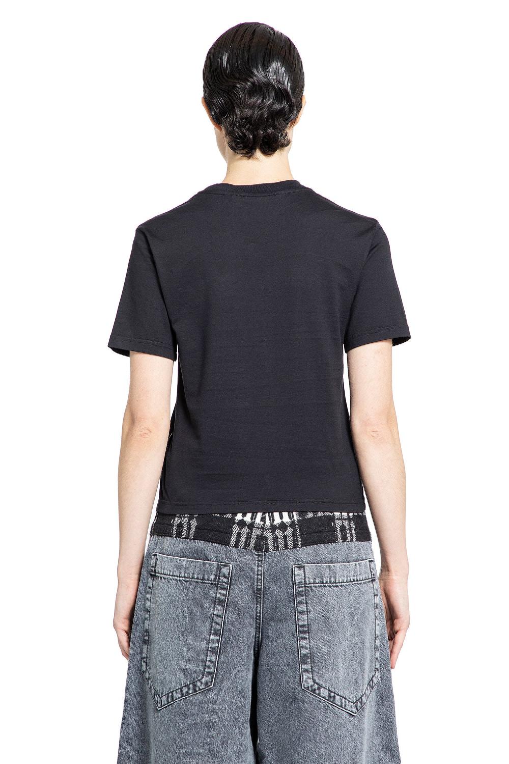 Antonioli PALM ANGELS WOMAN BLACK T-SHIRTS & TANK TOPS
