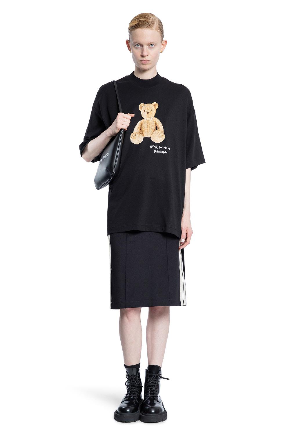 Antonioli PALM ANGELS WOMAN BLACK T-SHIRTS & TANK TOPS