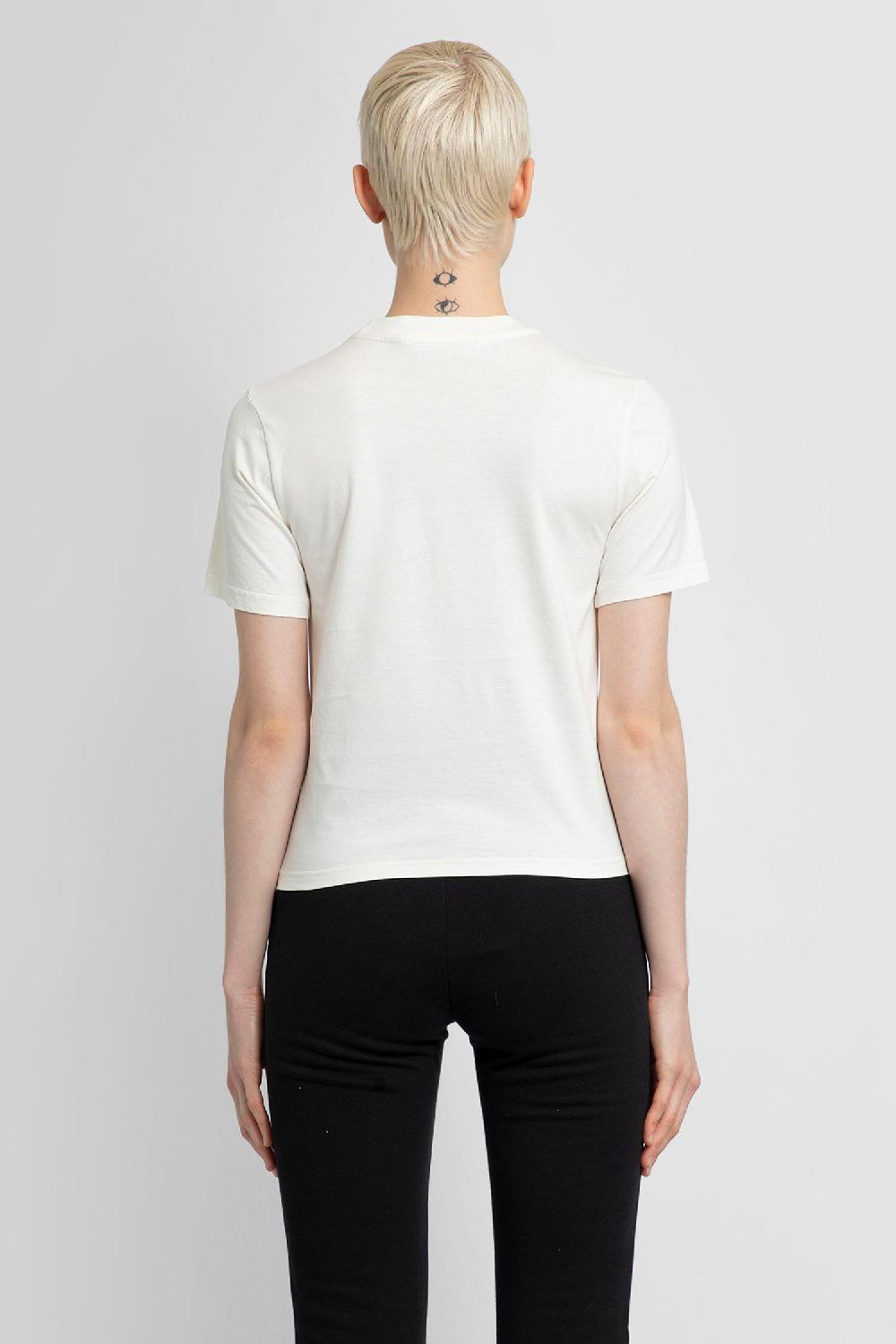Antonioli PALM ANGELS WOMAN OFF-WHITE T-SHIRTS & TANK TOPS