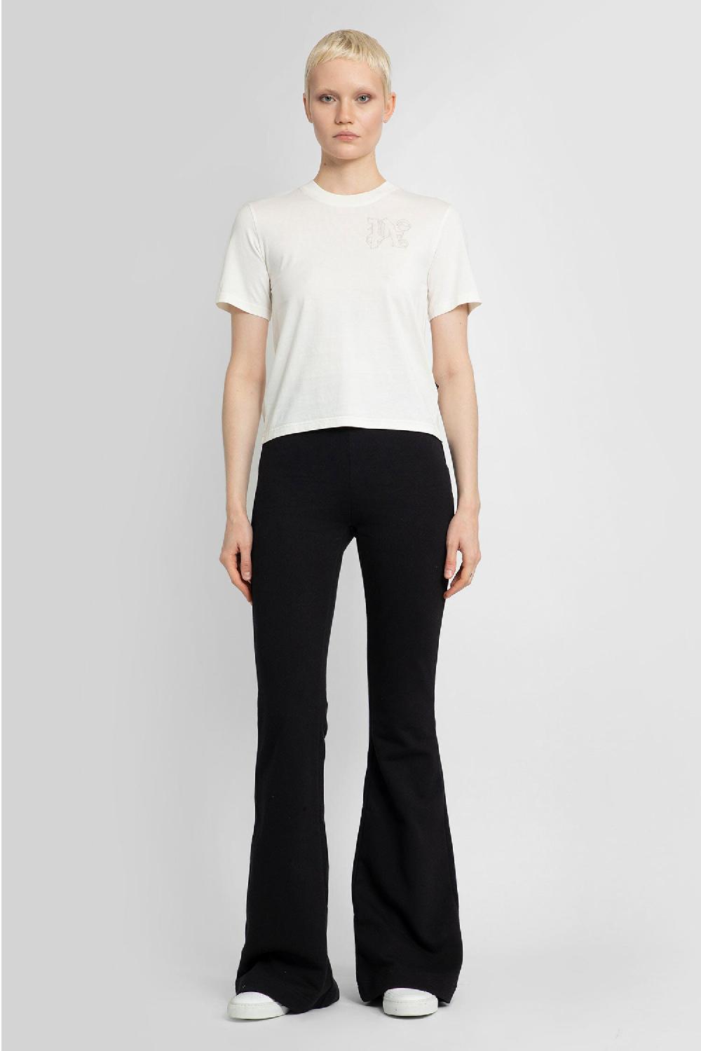Antonioli PALM ANGELS WOMAN OFF-WHITE T-SHIRTS & TANK TOPS