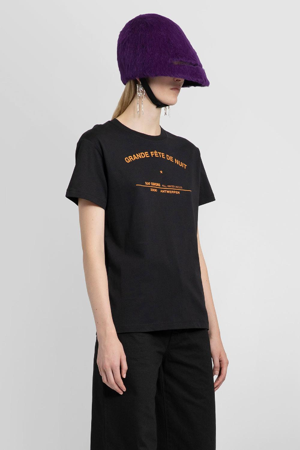 Antonioli RAF SIMONS WOMAN BLACK T-SHIRTS & TANK TOPS