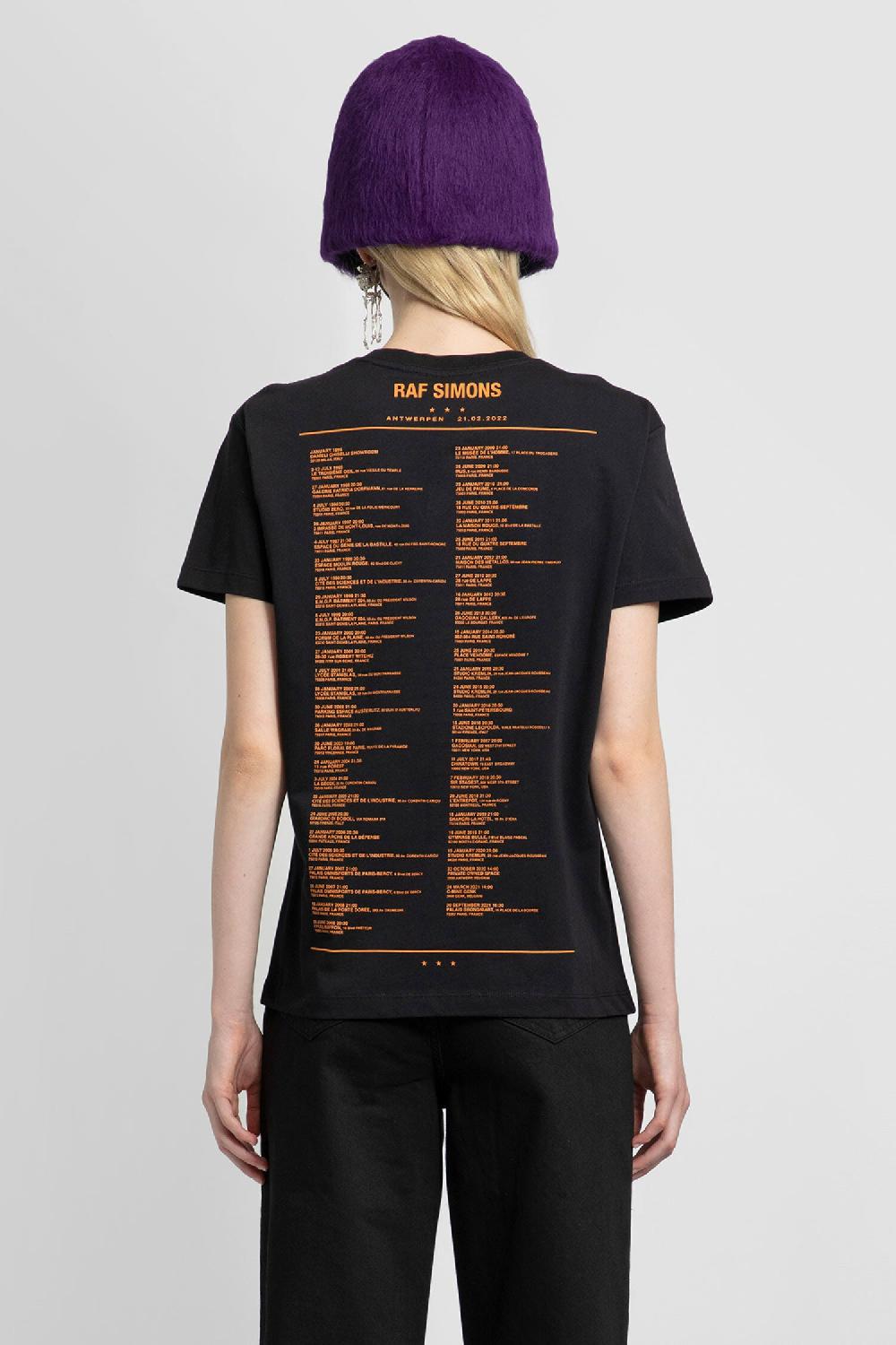 Antonioli RAF SIMONS WOMAN BLACK T-SHIRTS & TANK TOPS