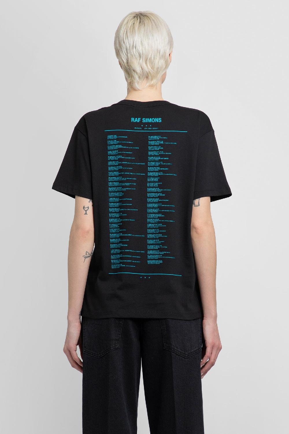 Antonioli RAF SIMONS WOMAN BLACK T-SHIRTS & TANK TOPS