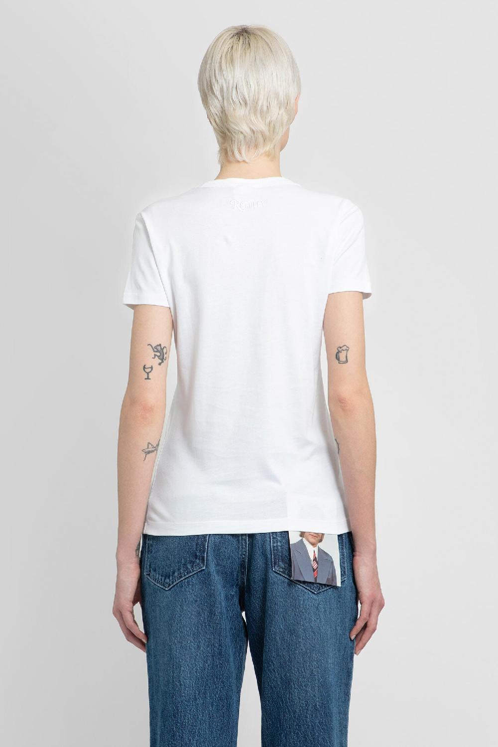 Antonioli RAF SIMONS WOMAN WHITE T-SHIRTS & TANK TOPS
