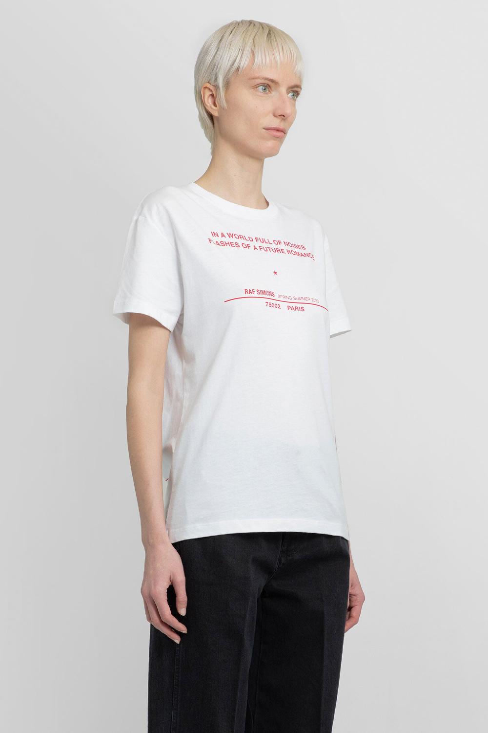 Antonioli RAF SIMONS WOMAN WHITE T-SHIRTS & TANK TOPS