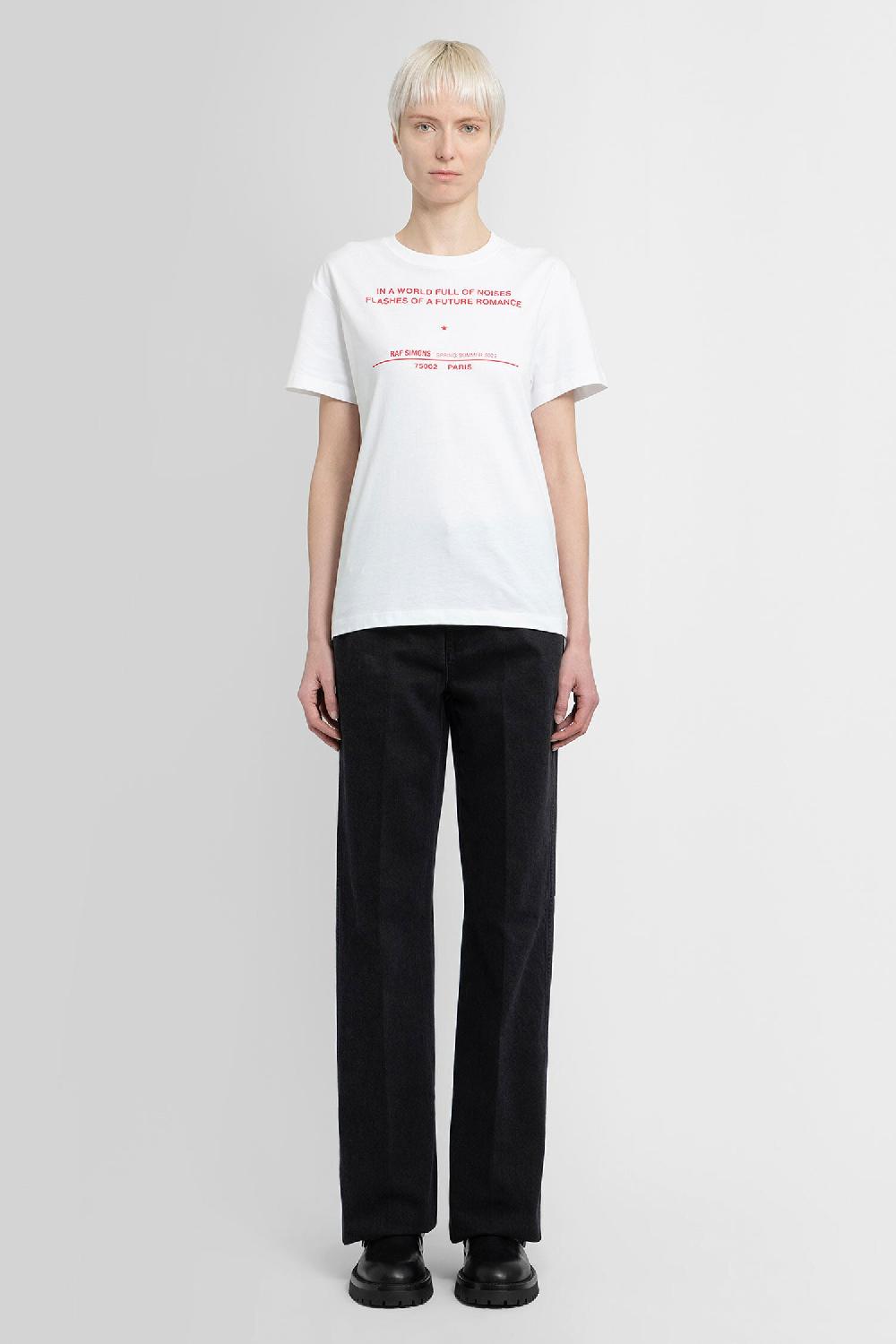 Antonioli RAF SIMONS WOMAN WHITE T-SHIRTS & TANK TOPS