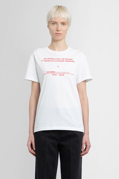 Antonioli RAF SIMONS WOMAN WHITE T-SHIRTS & TANK TOPS