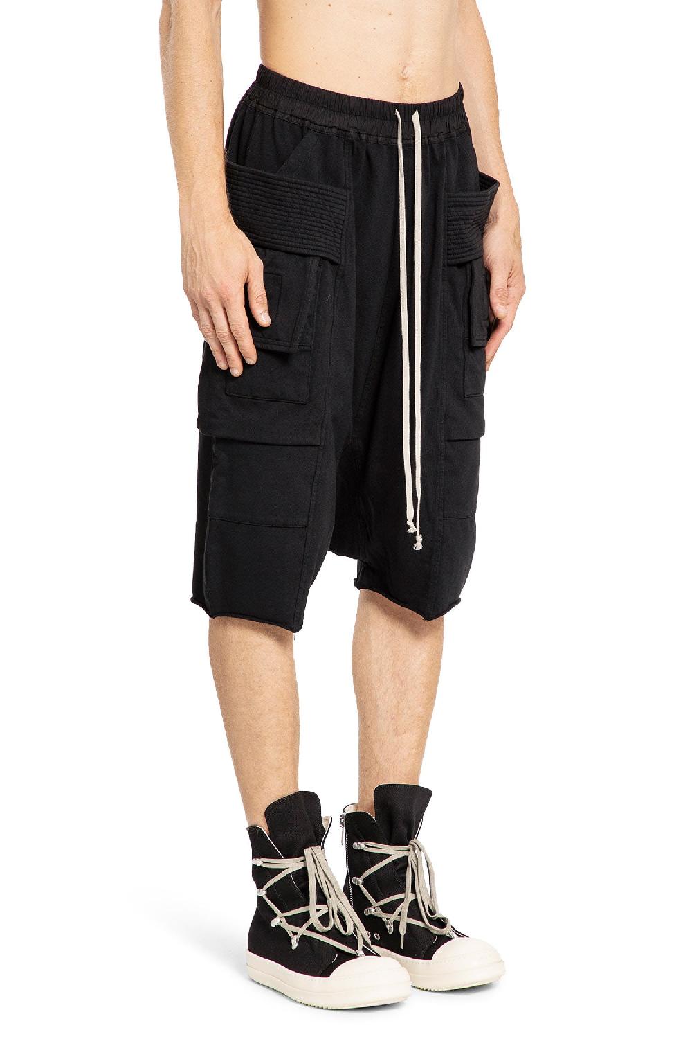 Antonioli RICK OWENS DRKSHDW MAN BLACK SHORTS & SKIRTS
