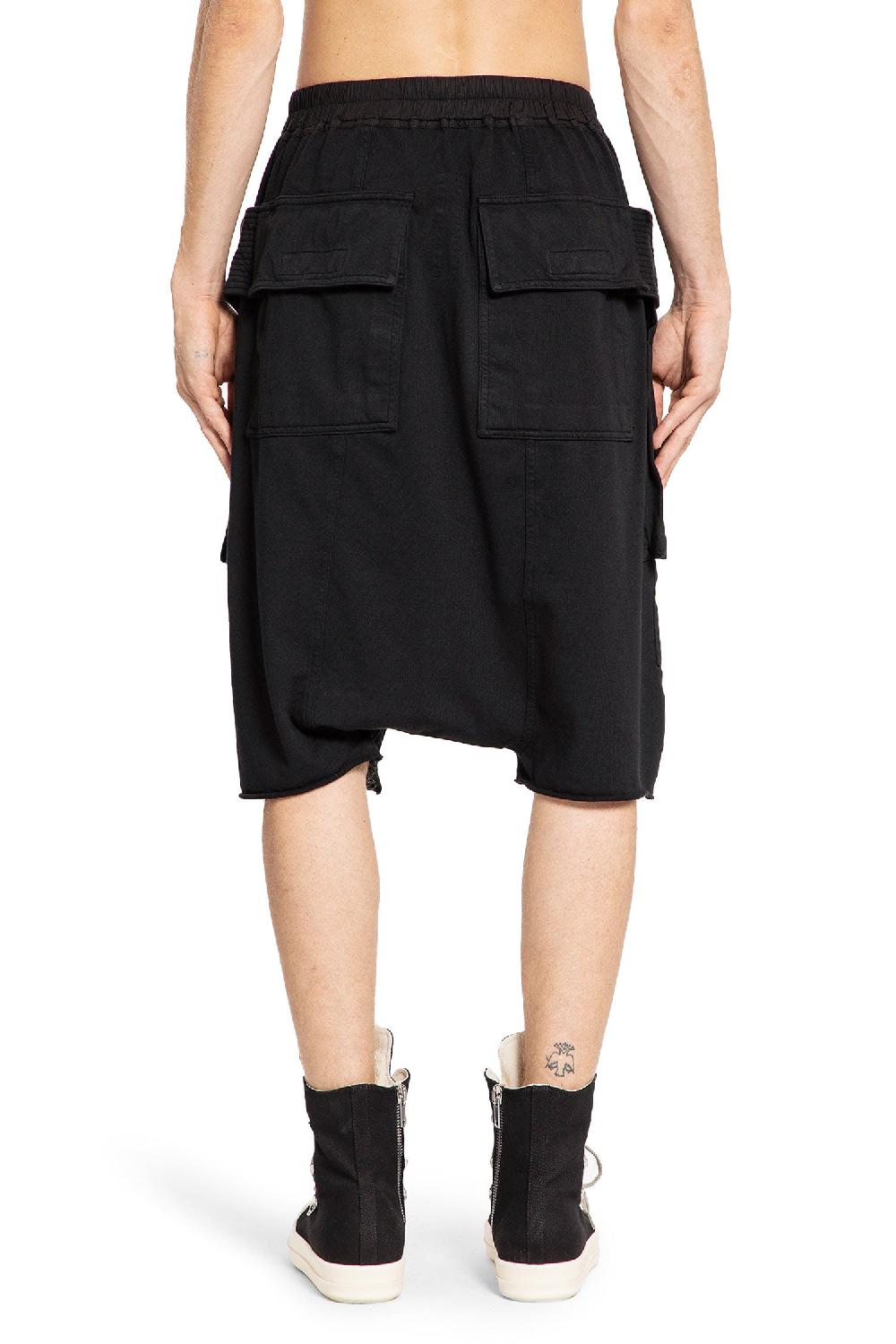 Antonioli RICK OWENS DRKSHDW MAN BLACK SHORTS & SKIRTS