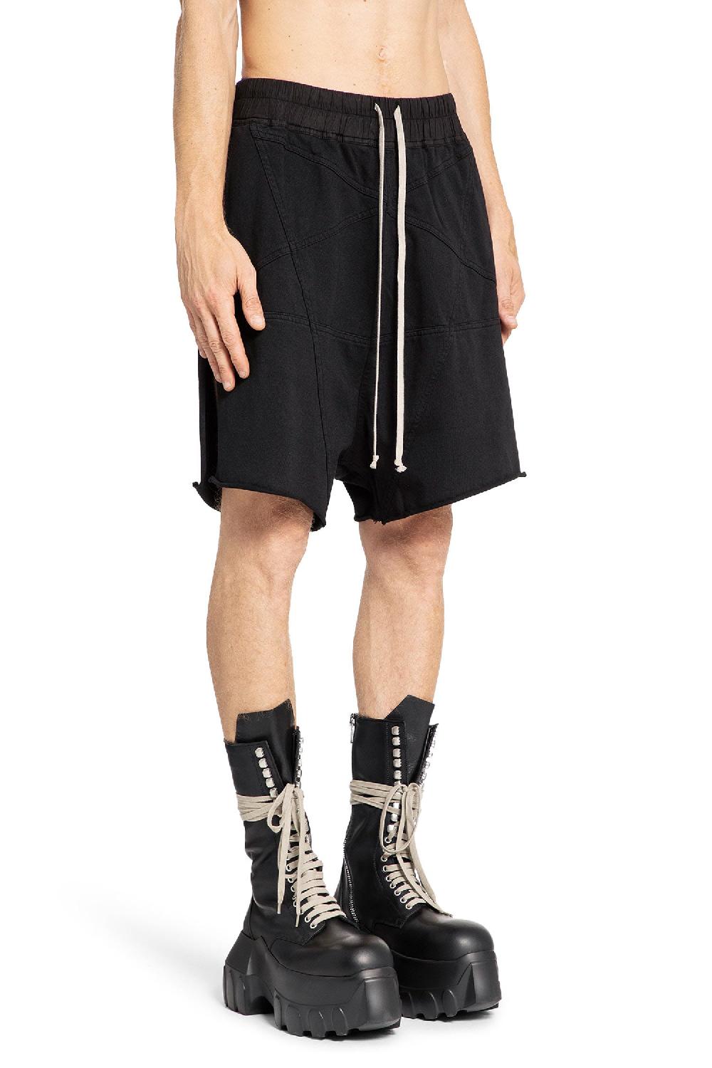 Antonioli RICK OWENS DRKSHDW MAN BLACK SHORTS & SKIRTS