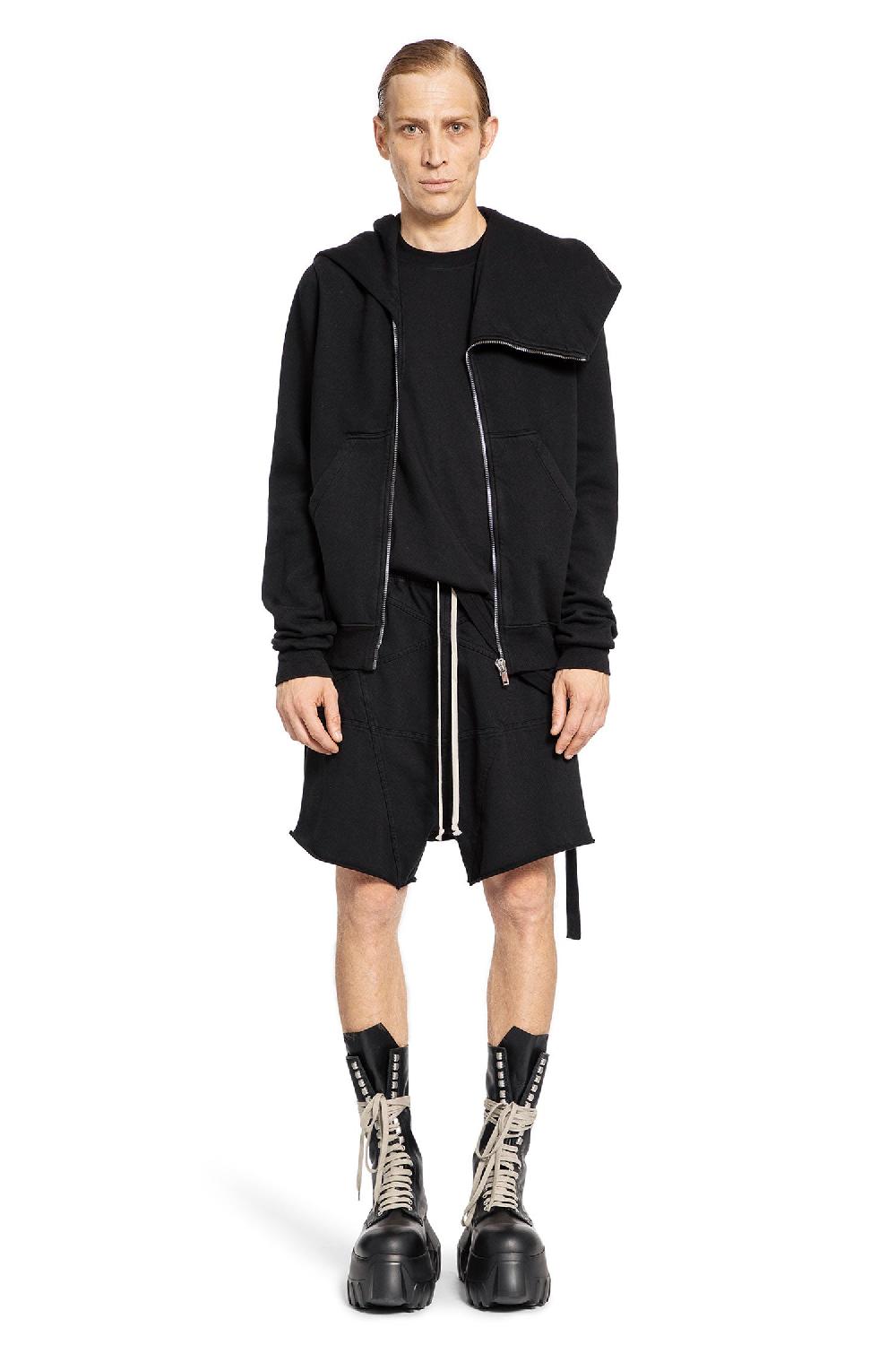Antonioli RICK OWENS DRKSHDW MAN BLACK SHORTS & SKIRTS