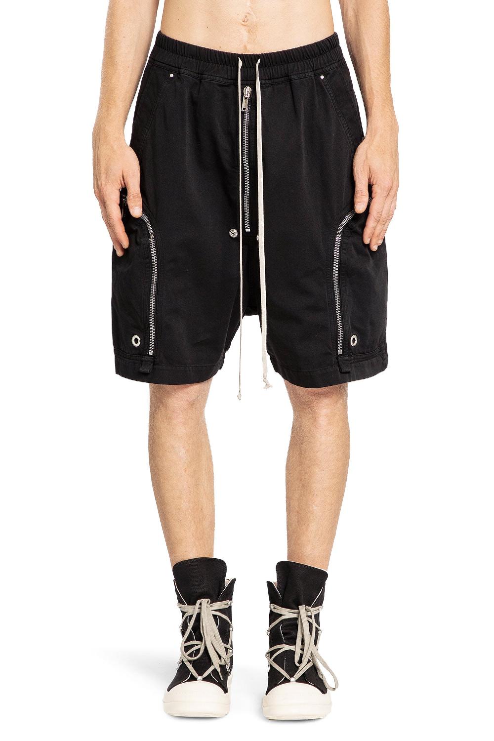 Antonioli RICK OWENS DRKSHDW MAN BLACK SHORTS & SKIRTS