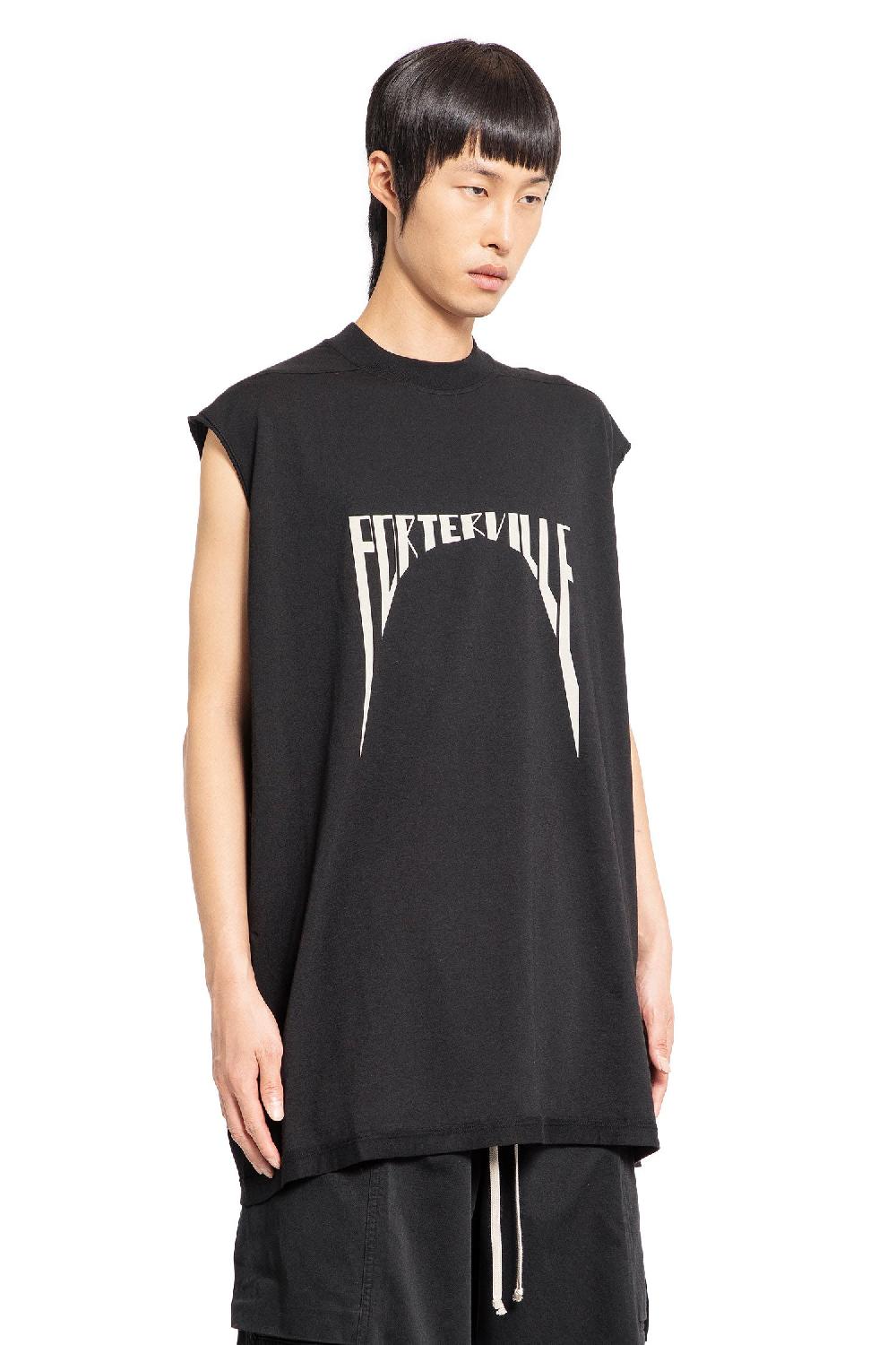 Antonioli RICK OWENS DRKSHDW MAN BLACK T-SHIRTS & TANK TOPS