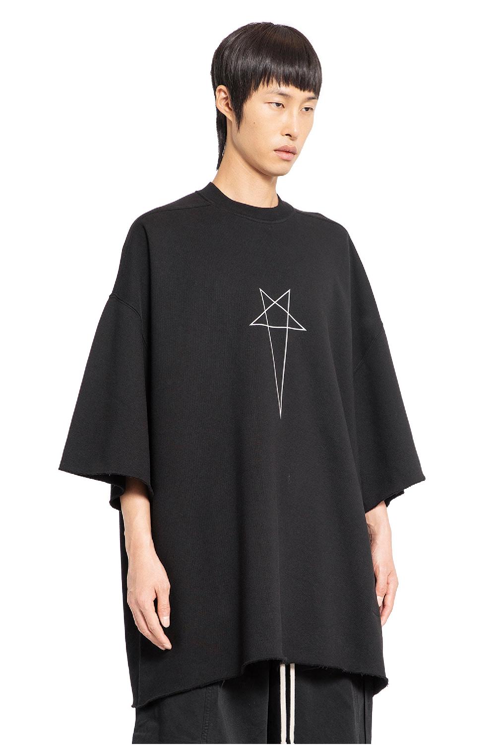 Antonioli RICK OWENS DRKSHDW MAN BLACK T-SHIRTS & TANK TOPS