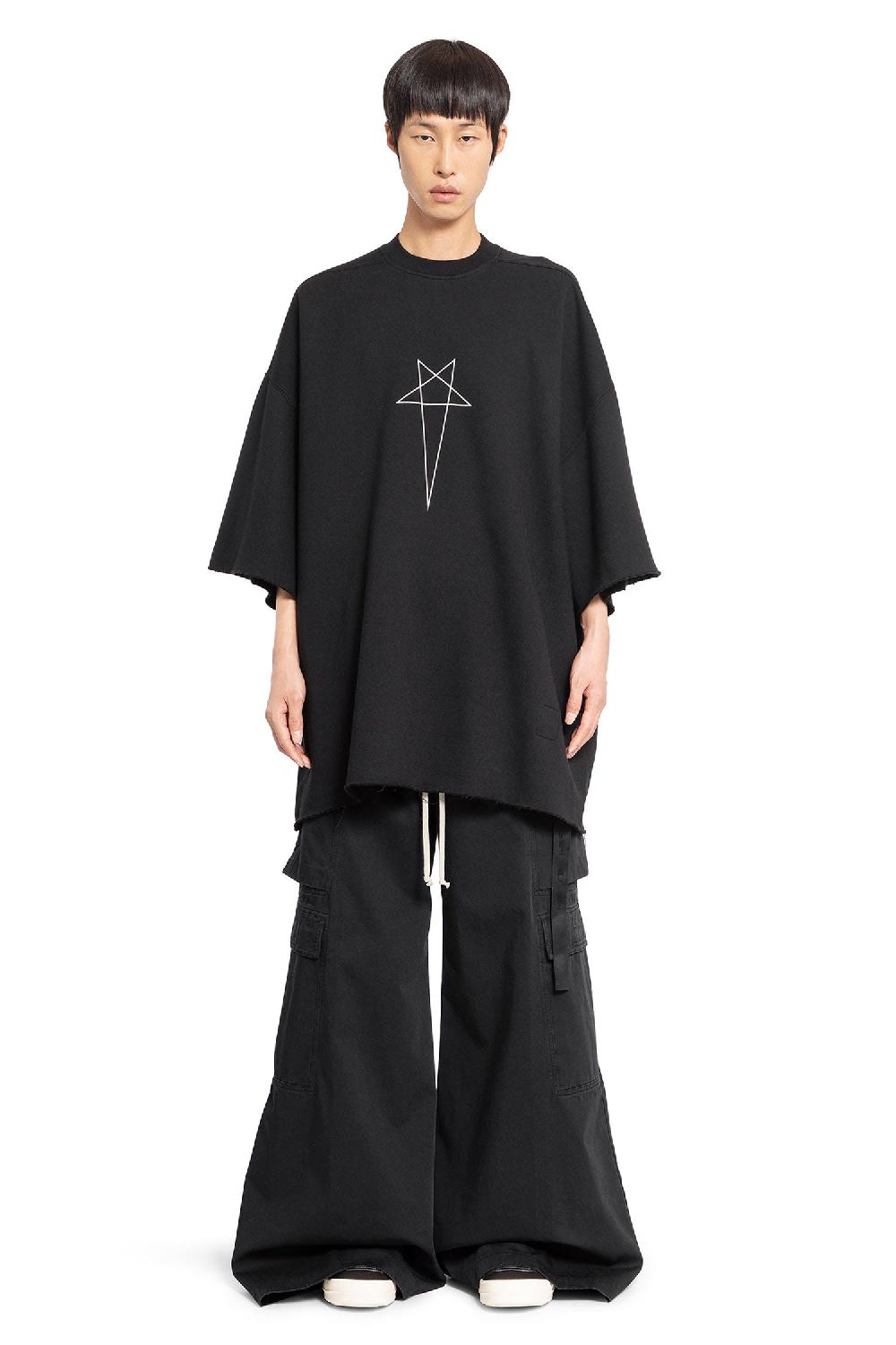 Antonioli RICK OWENS DRKSHDW MAN BLACK T-SHIRTS & TANK TOPS