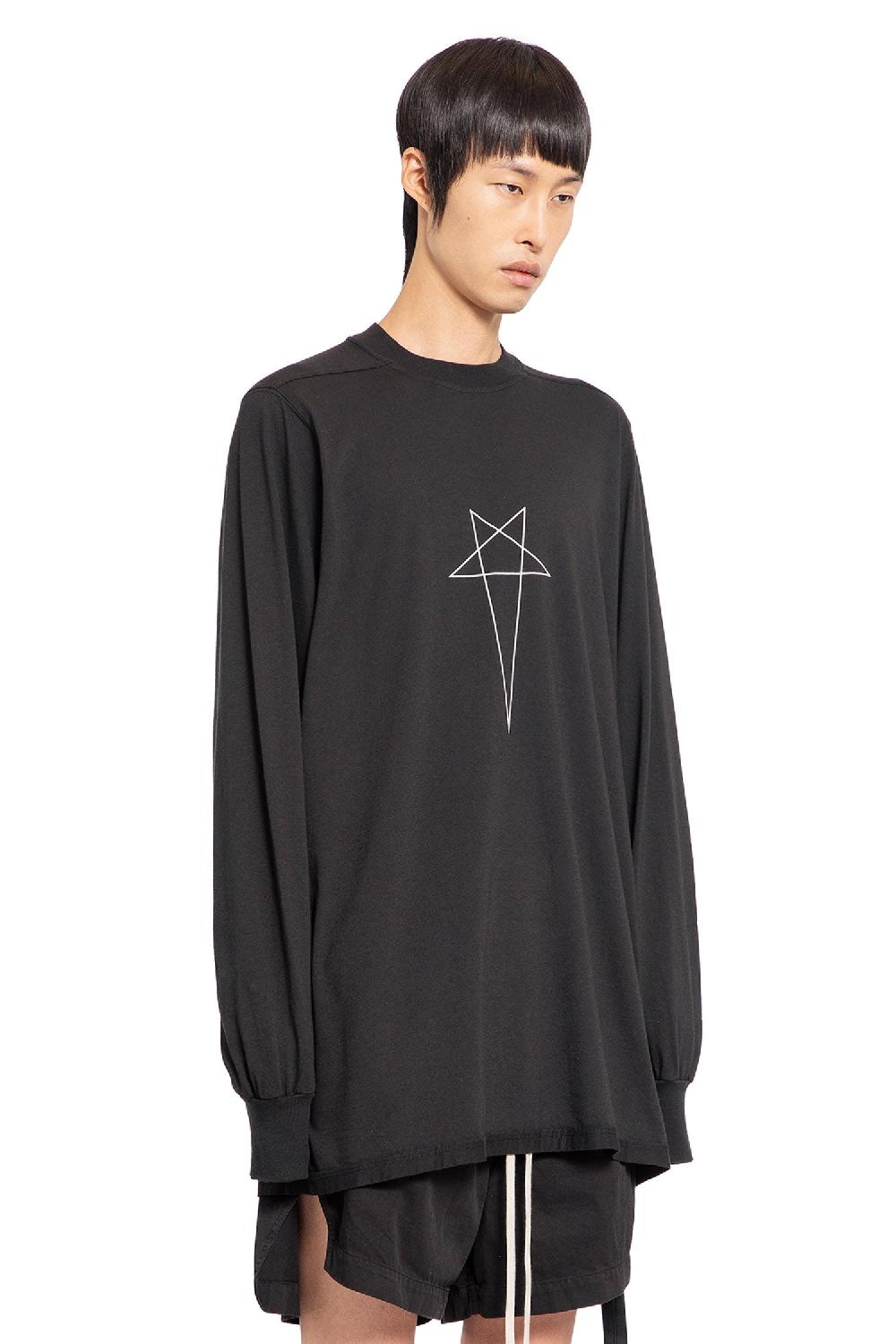 Antonioli RICK OWENS DRKSHDW MAN BLACK T-SHIRTS & TANK TOPS