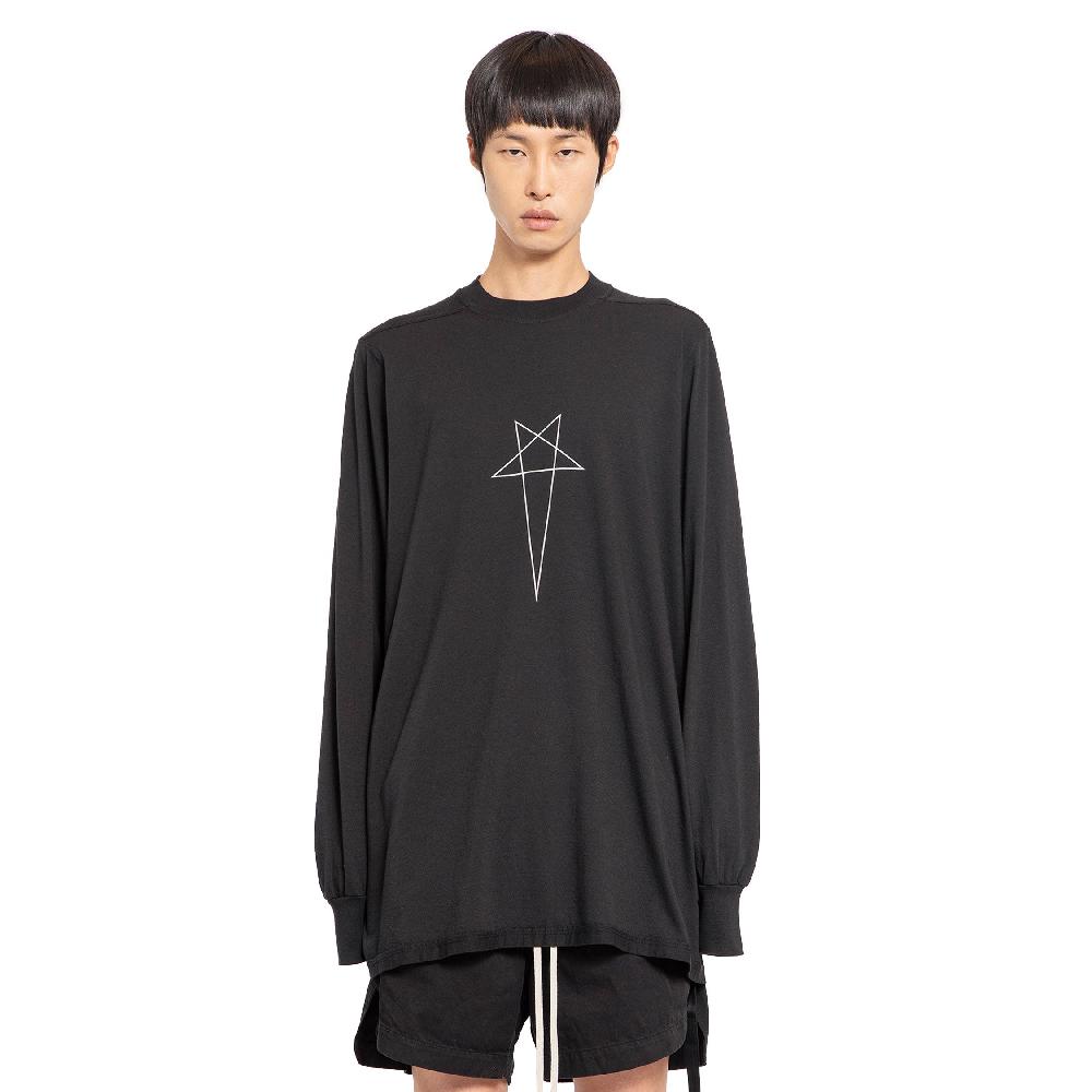 Antonioli RICK OWENS DRKSHDW MAN BLACK T-SHIRTS & TANK TOPS