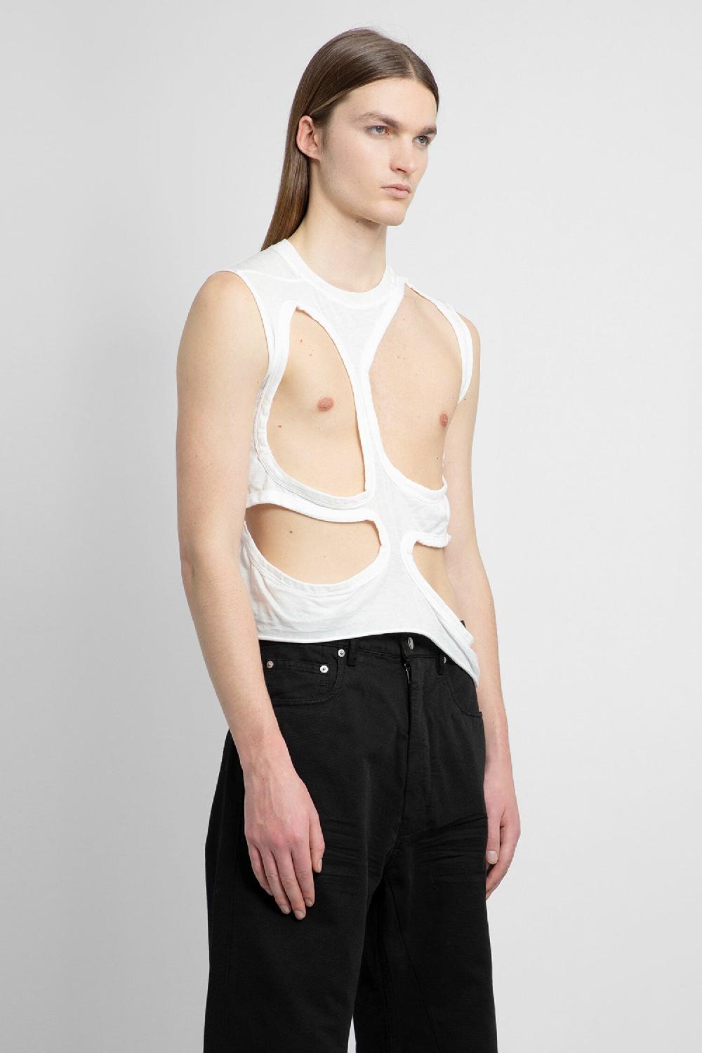 Antonioli RICK OWENS DRKSHDW MAN WHITE T-SHIRTS & TANK TOPS