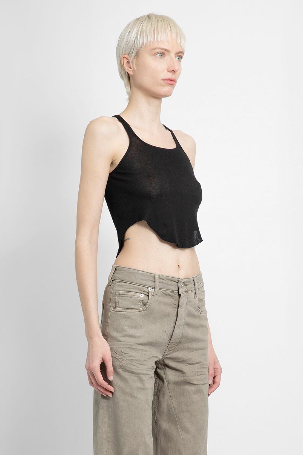 Antonioli RICK OWENS DRKSHDW WOMAN BLACK T-SHIRTS & TANK TOPS