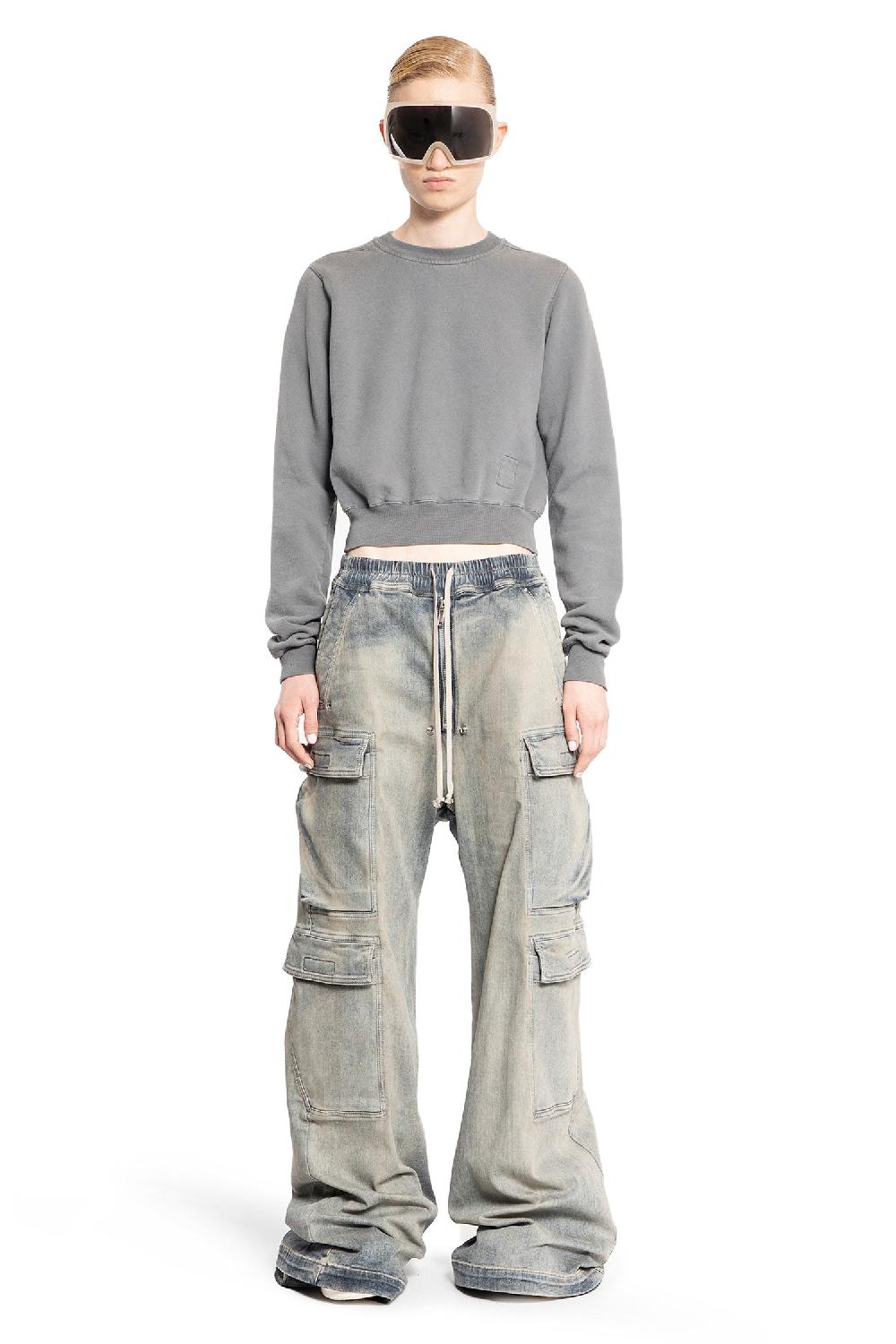Antonioli RICK OWENS DRKSHDW WOMAN GREY SWEATSHIRTS