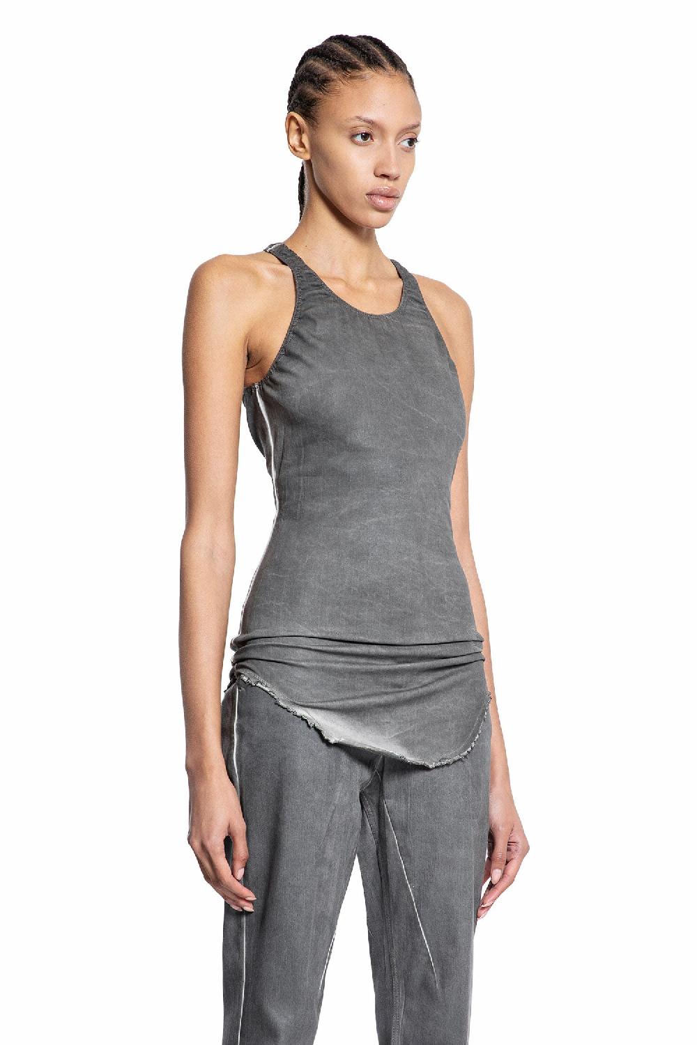 Antonioli RICK OWENS DRKSHDW WOMAN GREY T-SHIRTS & TANK TOPS