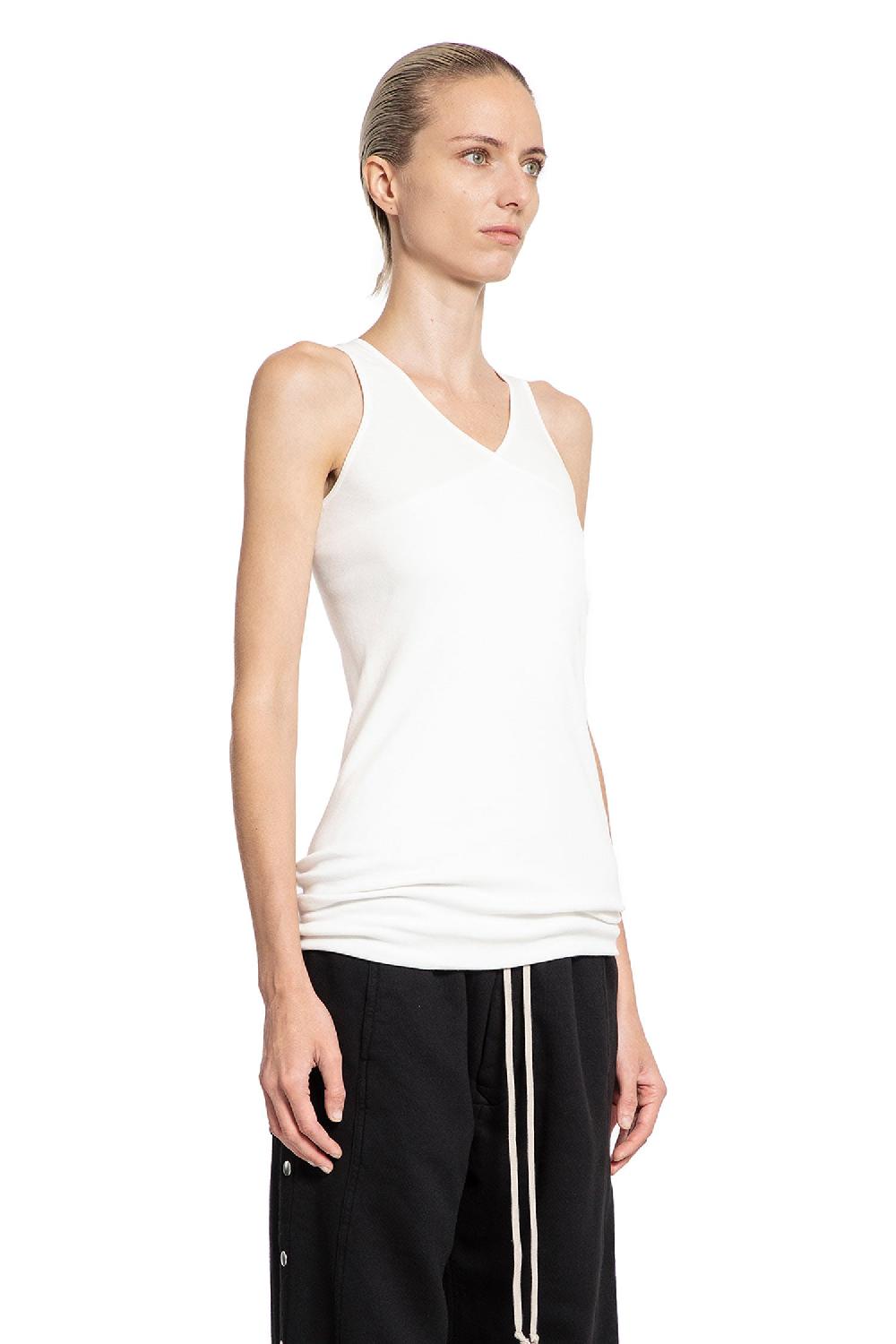 Antonioli RICK OWENS DRKSHDW WOMAN WHITE T-SHIRTS & TANK TOPS